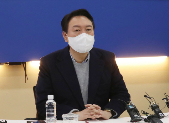 윤석열 국민의힘 대선 후보. 연합뉴스